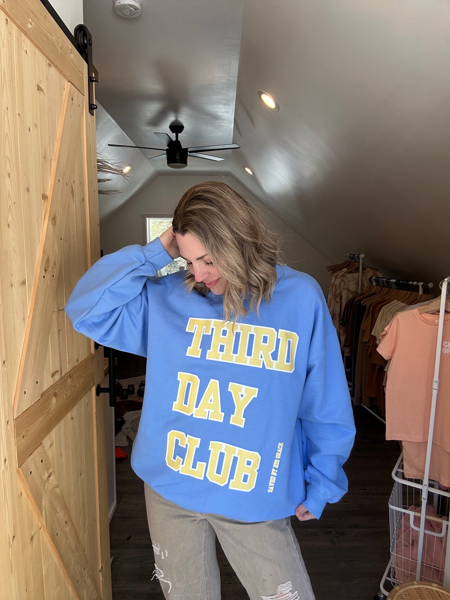 Third Day Club - Saved by HIS Grace Crewneck